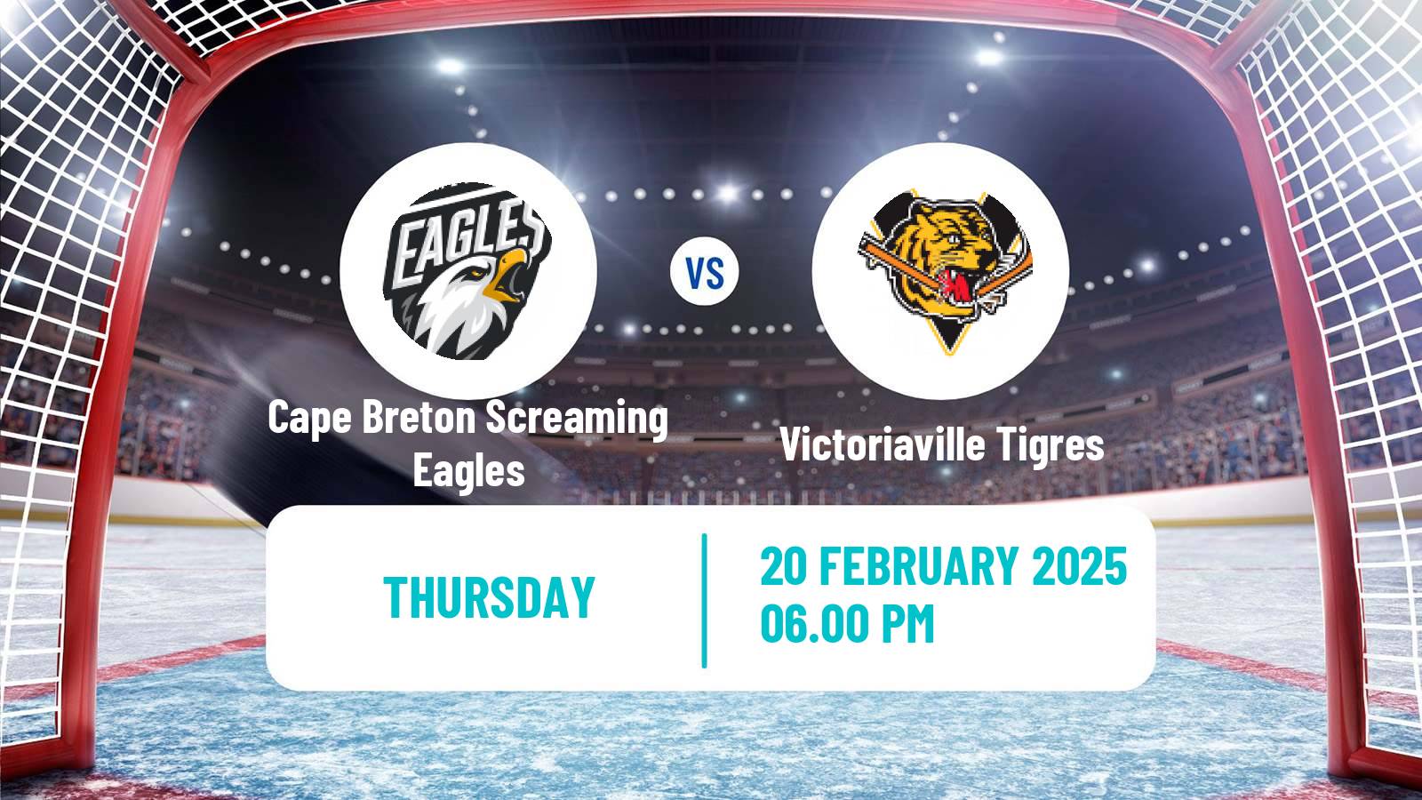 Hockey QMJHL Cape Breton Screaming Eagles - Victoriaville Tigres