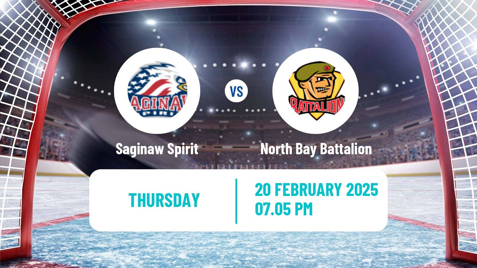 Hockey OHL Saginaw Spirit - North Bay Battalion