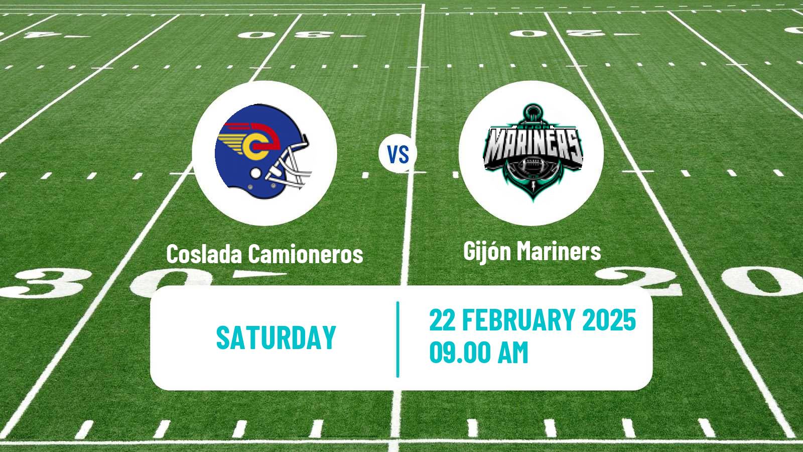 American football Spanish LNFA Serie A Coslada Camioneros - Gijón Mariners