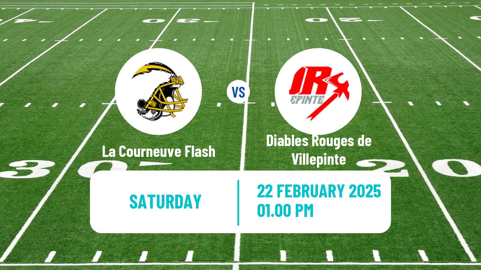 American football French Championnat Elite American Football La Courneuve Flash - Diables Rouges de Villepinte