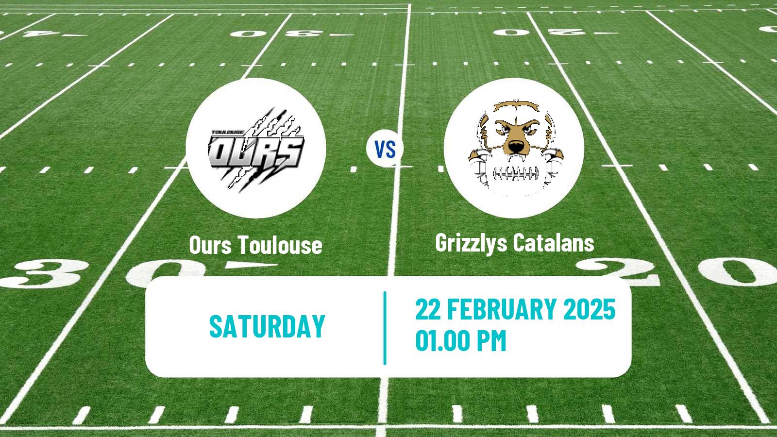 American football French Championnat Elite American Football Ours Toulouse - Grizzlys Catalans