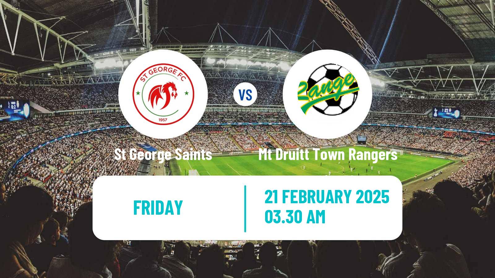 Soccer Australian NPL NSW St George Saints - Mt Druitt Town Rangers