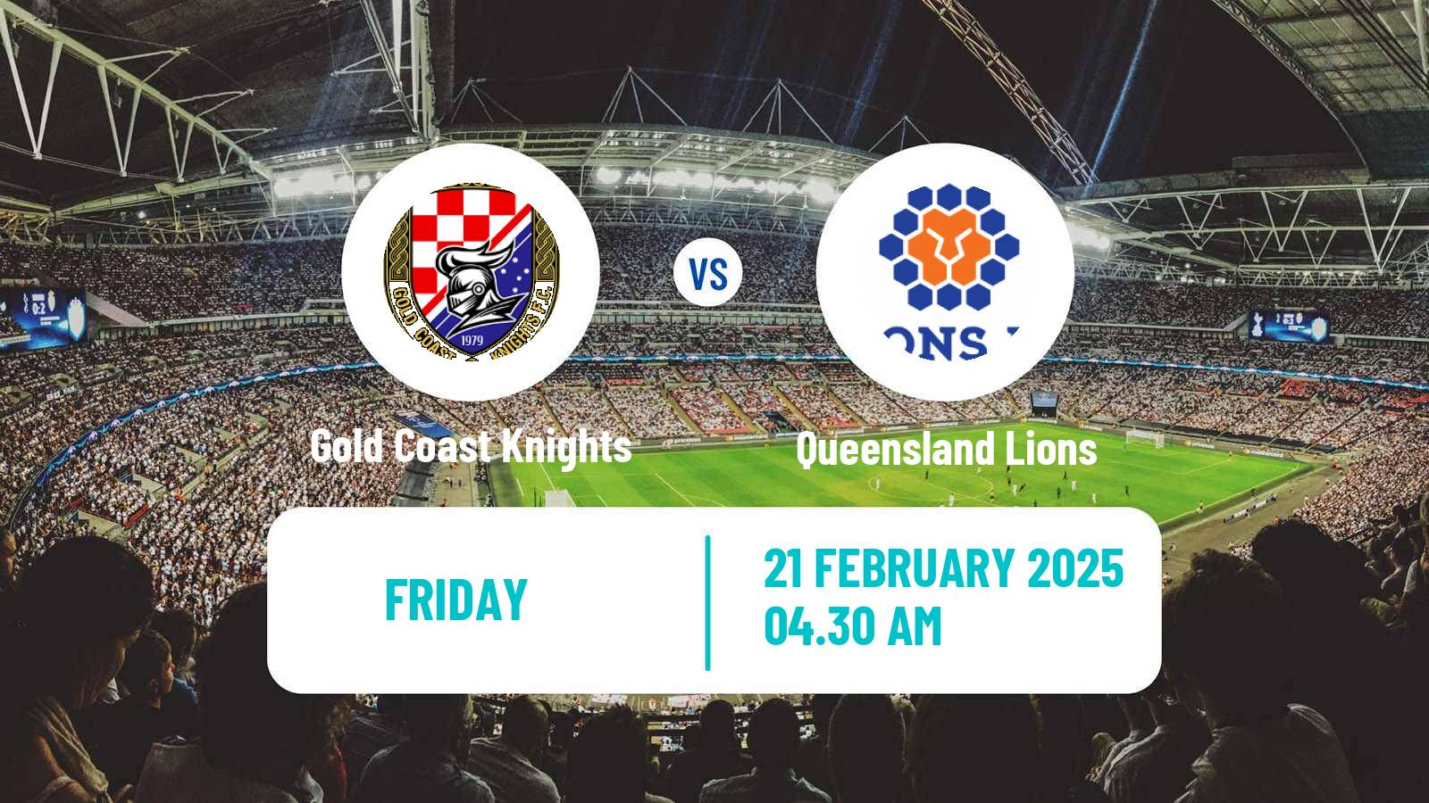 Soccer Australian NPL Queensland Gold Coast Knights - Queensland Lions