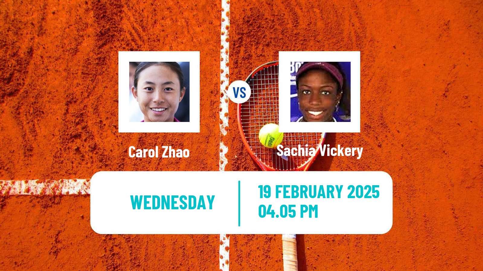 Tennis ITF W50 Spring Tx Women Carol Zhao - Sachia Vickery