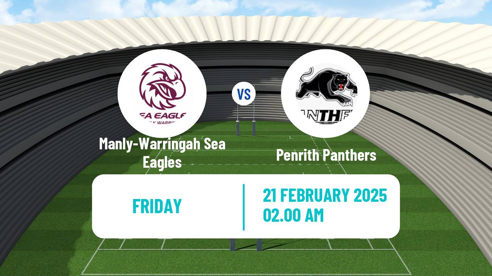 Rugby league Australian NRL Manly-Warringah Sea Eagles - Penrith Panthers