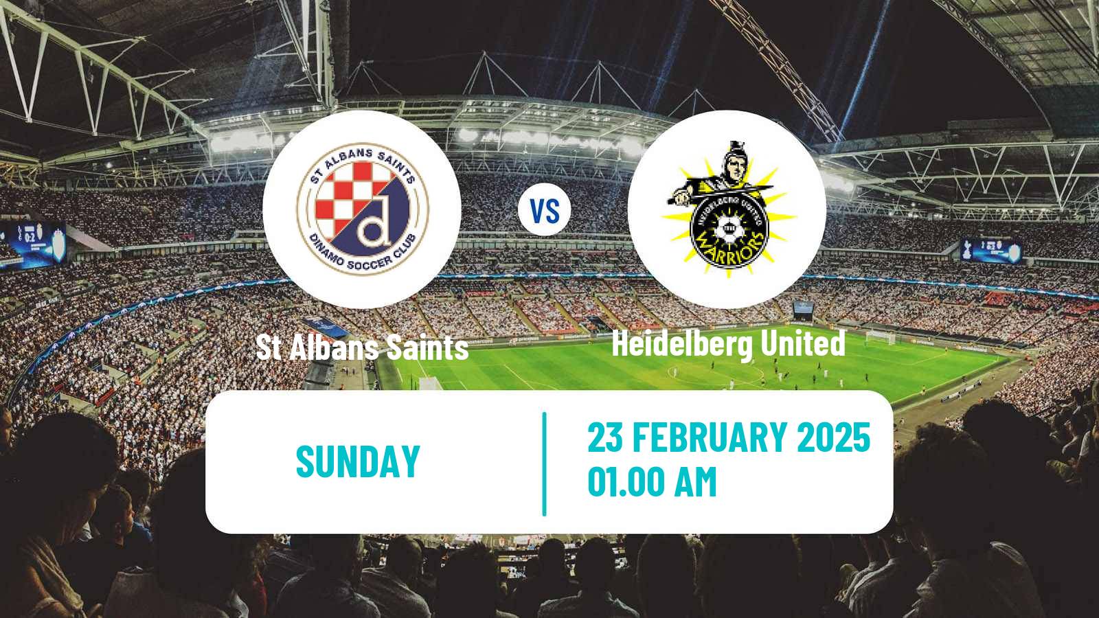 Soccer Australian NPL Victoria St Albans Saints - Heidelberg United