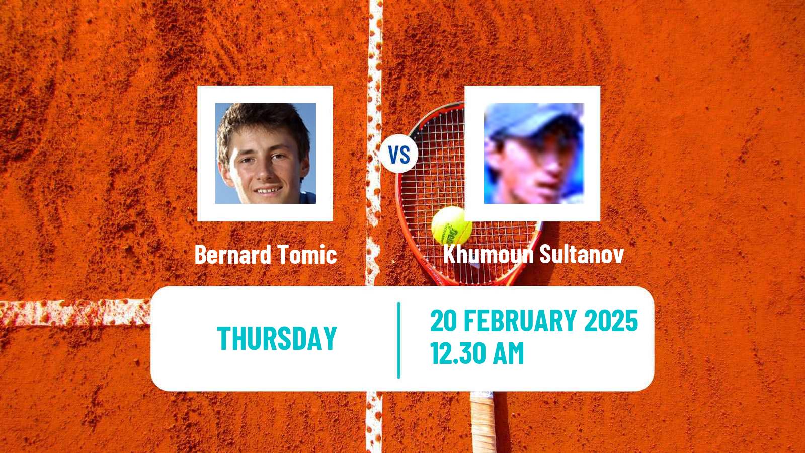 Tennis Pune Challenger Men Bernard Tomic - Khumoun Sultanov