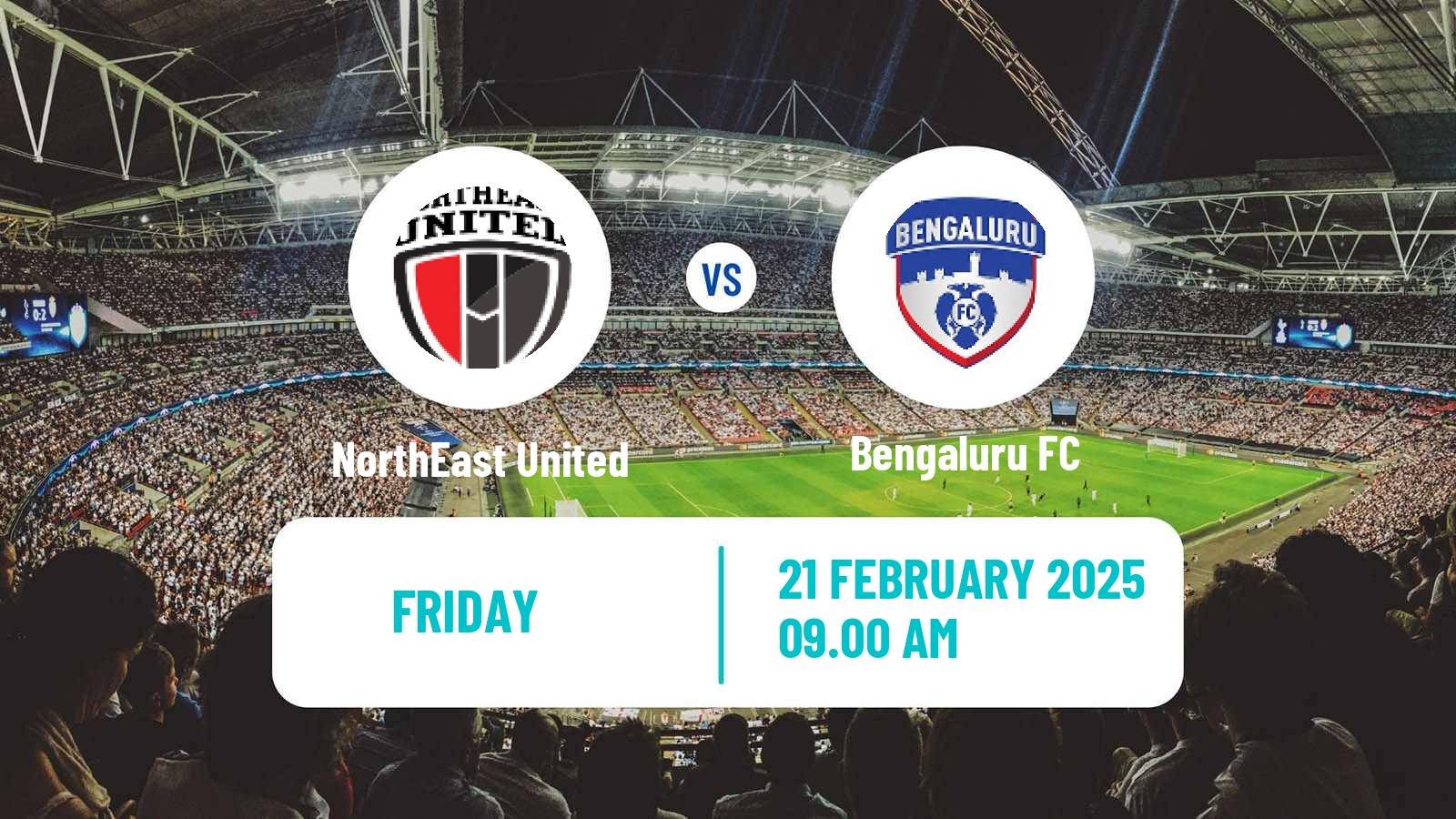 Soccer Indian ISL NorthEast United - Bengaluru