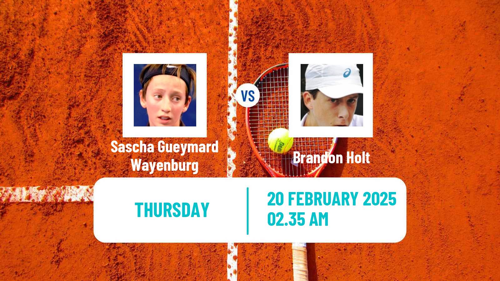 Tennis Pune Challenger Men Sascha Gueymard Wayenburg - Brandon Holt