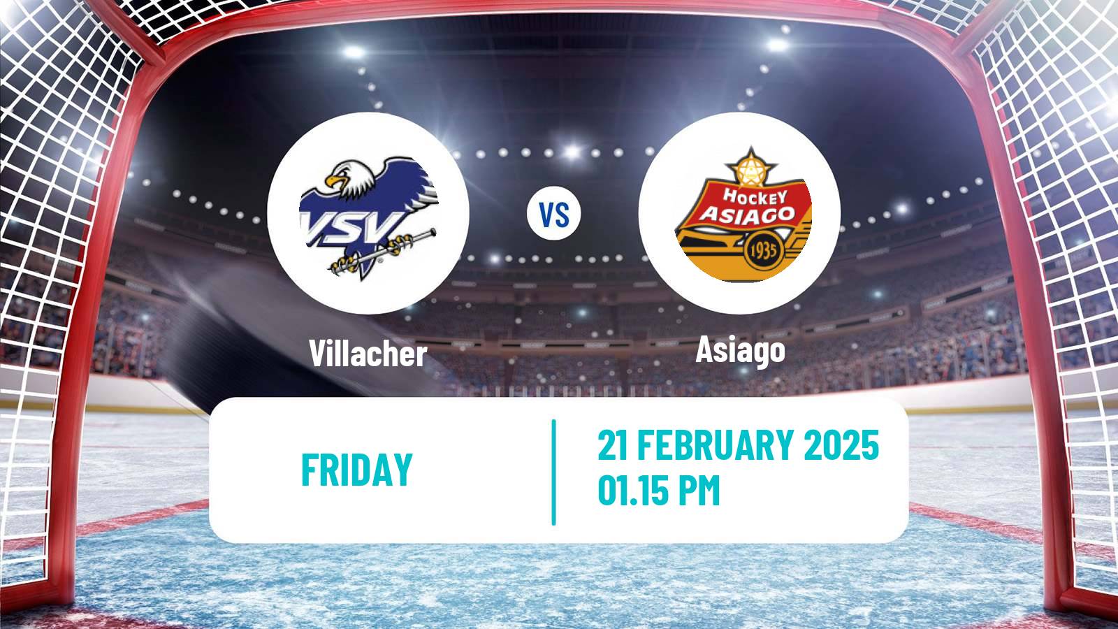 Hockey Austrian Ice Hockey League Villacher - Asiago