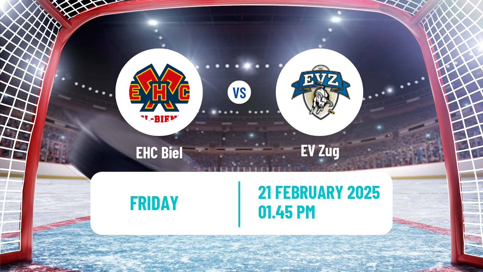 Hockey Swiss National League Hockey Biel - EV Zug