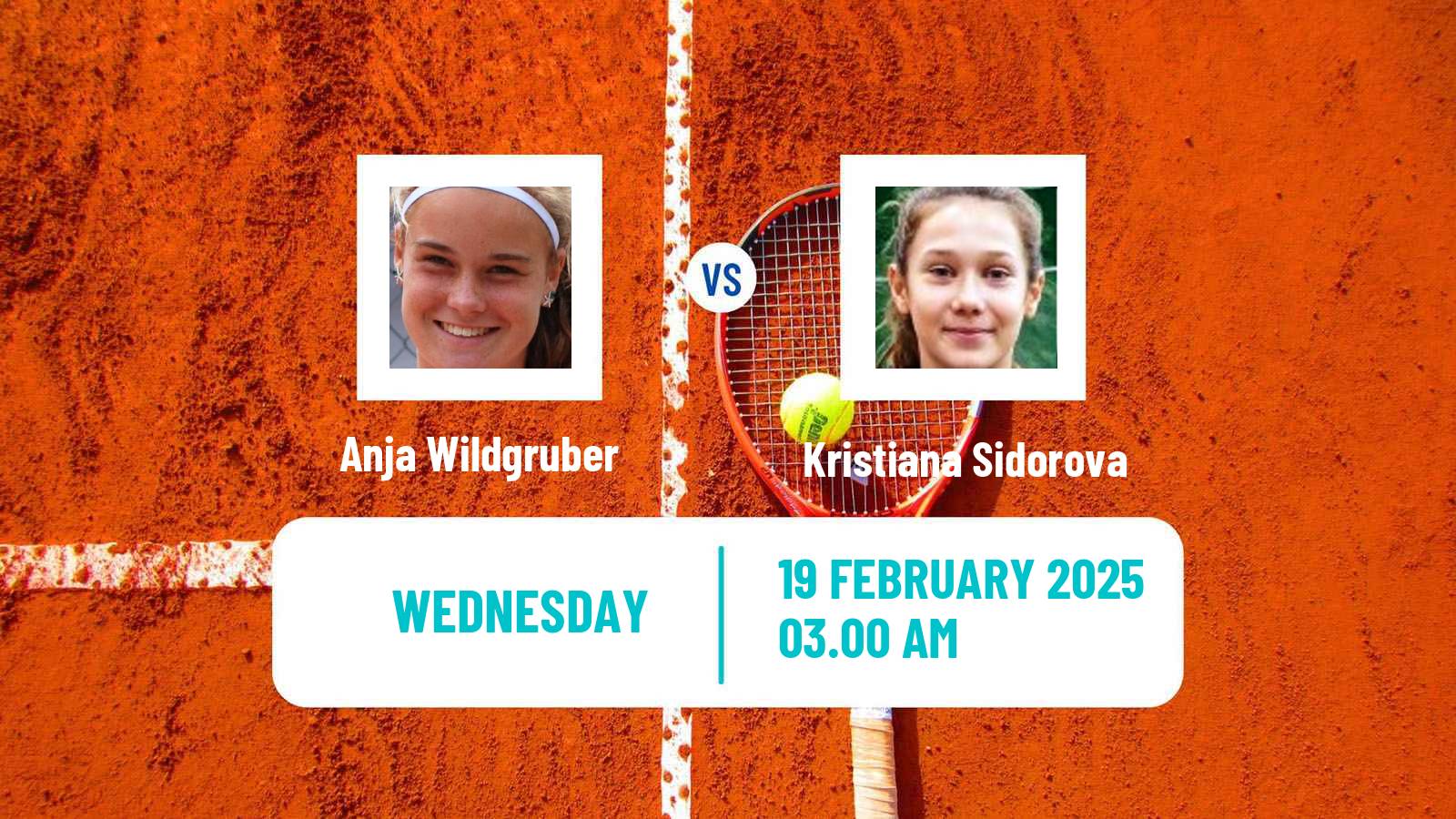 Tennis ITF W15 Sharm Elsheikh 4 Women Anja Wildgruber - Kristiana Sidorova