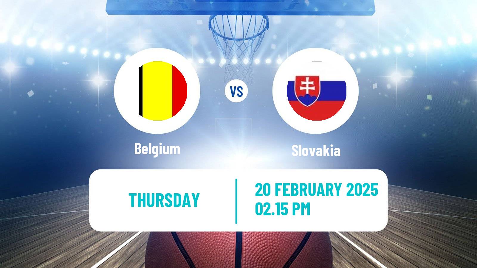 Basketball EuroBasket Belgium - Slovakia