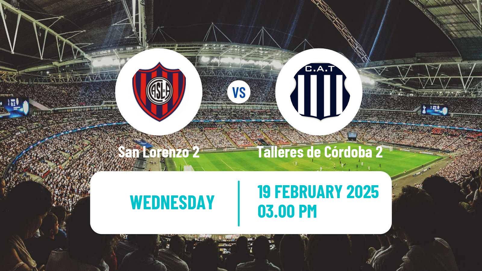 Soccer Argentinian Reserve League San Lorenzo 2 - Talleres de Córdoba 2