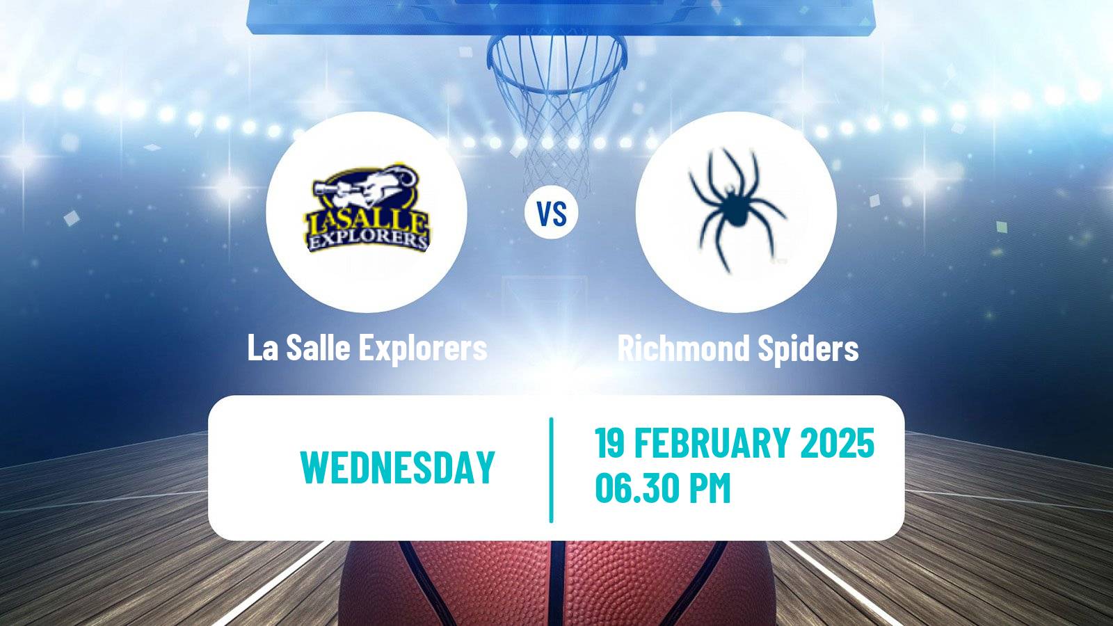 Basketball NCAA College Basketball La Salle Explorers - Richmond Spiders