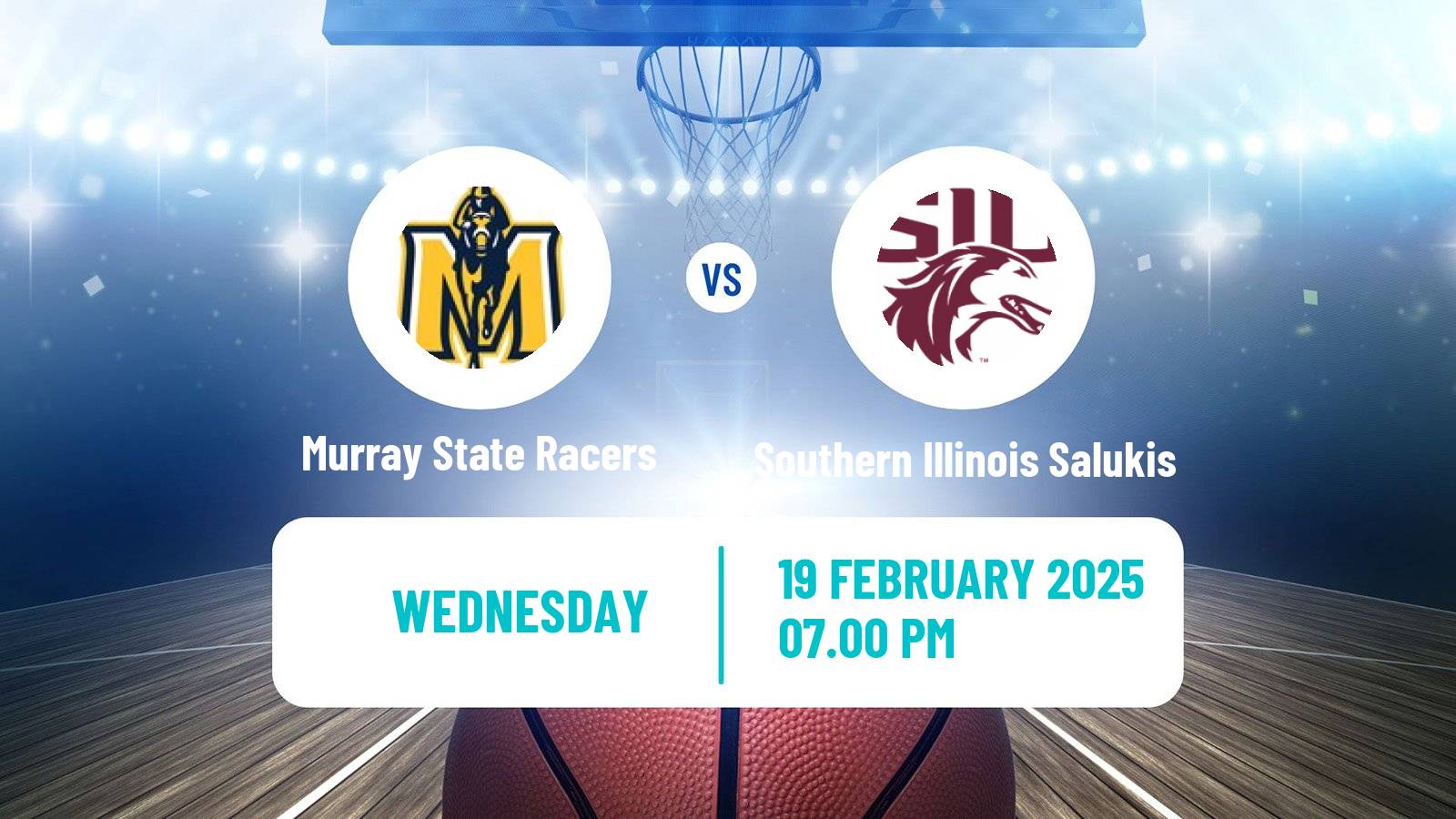 Basketball NCAA College Basketball Murray State Racers - Southern Illinois Salukis