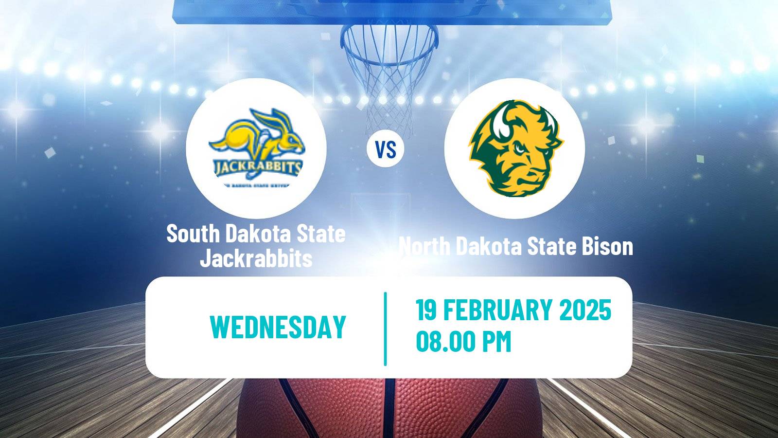 Basketball NCAA College Basketball South Dakota State Jackrabbits - North Dakota State Bison