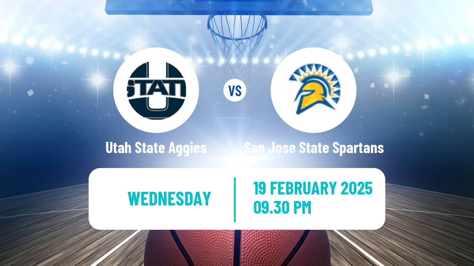 Basketball NCAA College Basketball Utah State Aggies - San Jose State Spartans