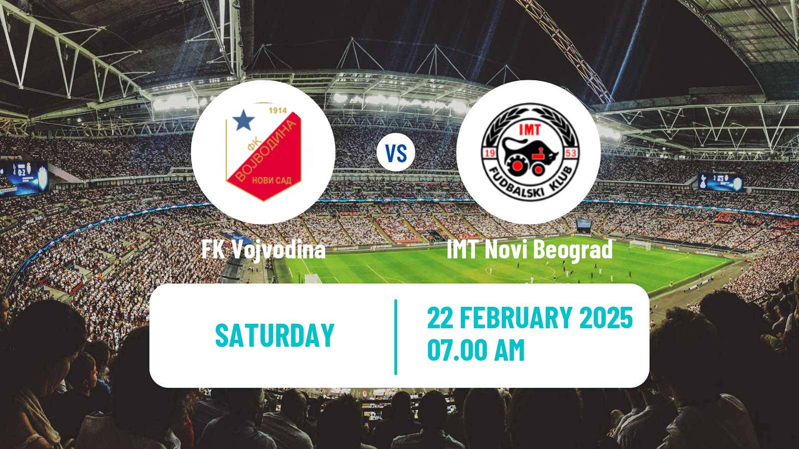 Soccer Serbian Superliga Vojvodina - IMT Novi Beograd