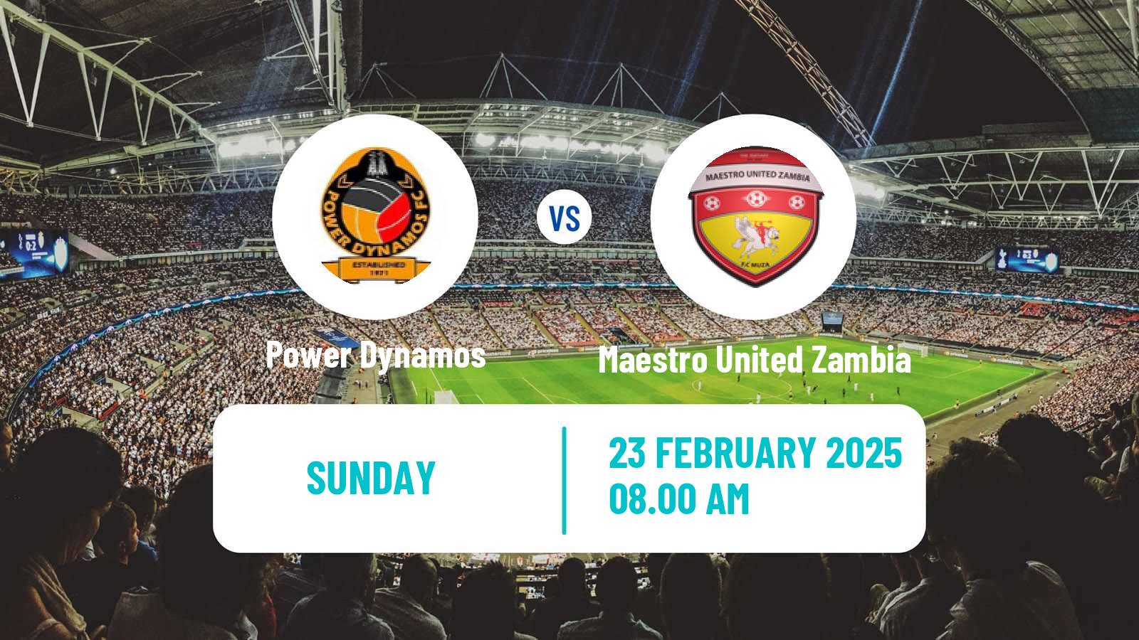 Soccer Zambian Premier League Power Dynamos - Maestro United Zambia