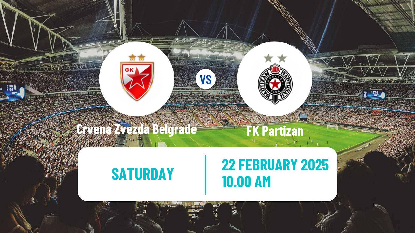 Soccer Serbian Superliga Crvena Zvezda Belgrade - Partizan