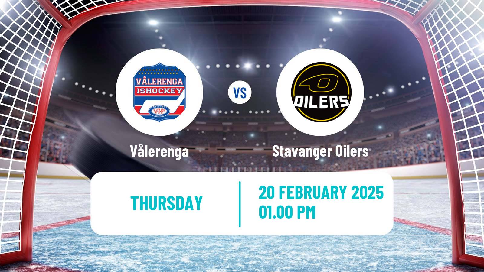 Hockey Norwegian Ligaen Hockey Vålerenga - Stavanger Oilers