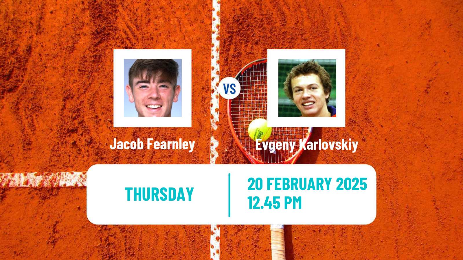 Tennis Pau Challenger Men Jacob Fearnley - Evgeny Karlovskiy