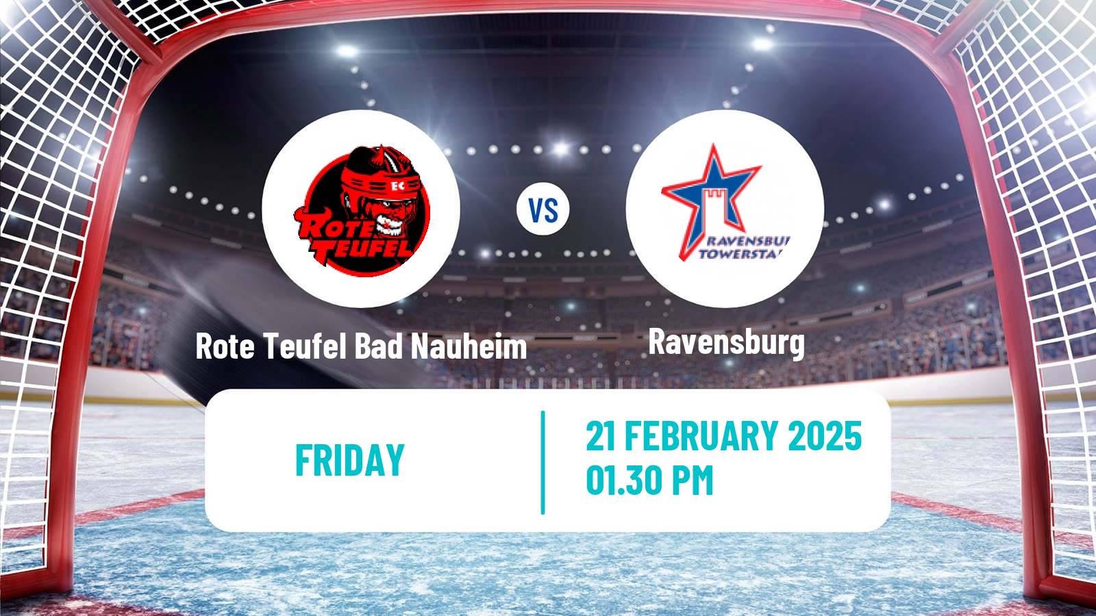 Hockey German DEL2 Rote Teufel Bad Nauheim - Ravensburg