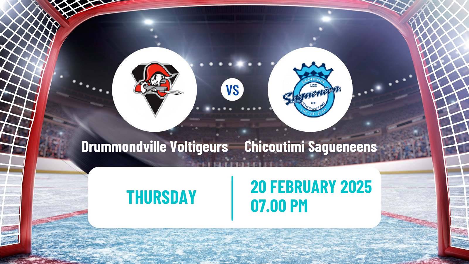 Hockey QMJHL Drummondville Voltigeurs - Chicoutimi Sagueneens