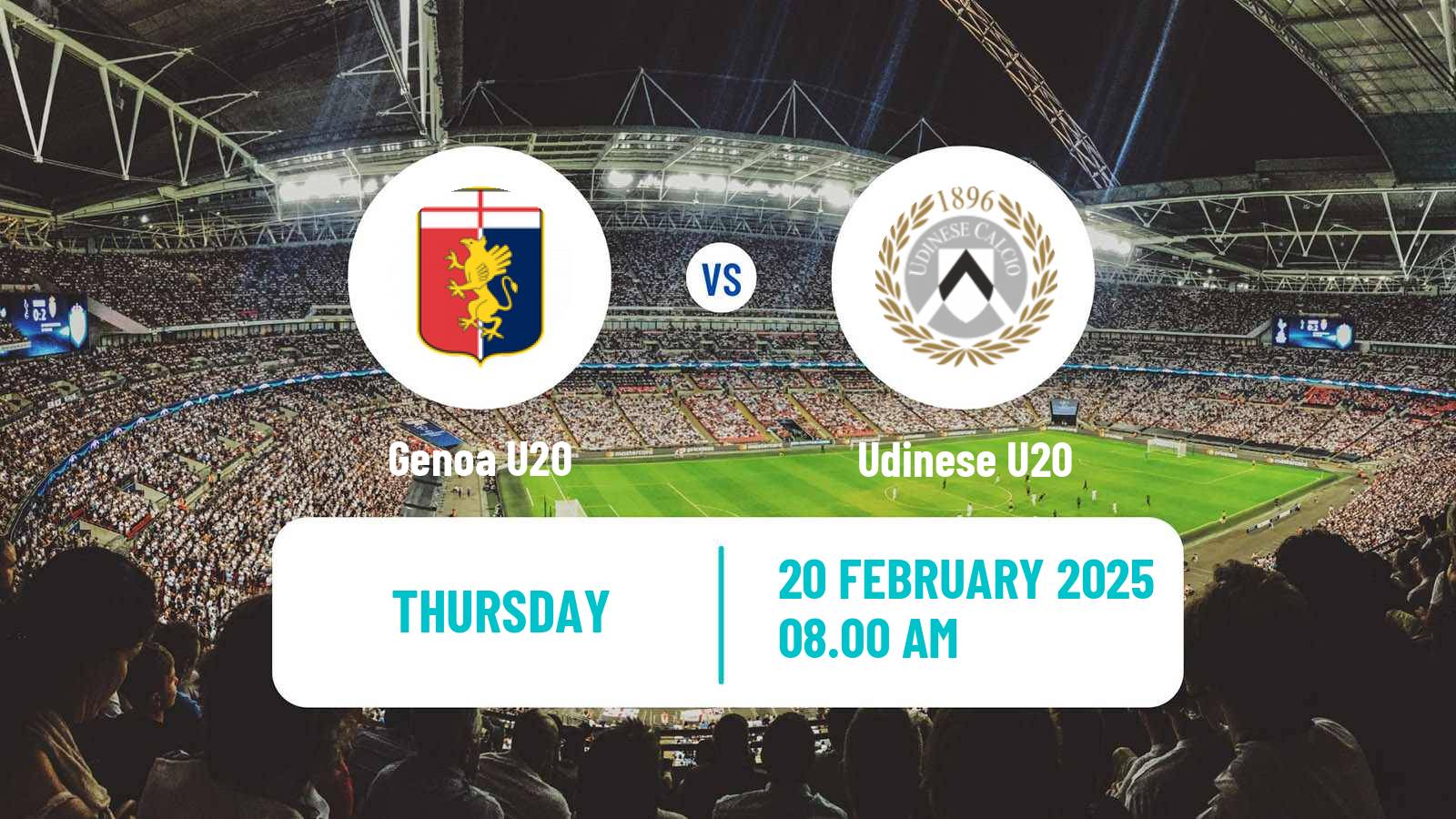 Soccer Italian Primavera 1 Genoa U20 - Udinese U20