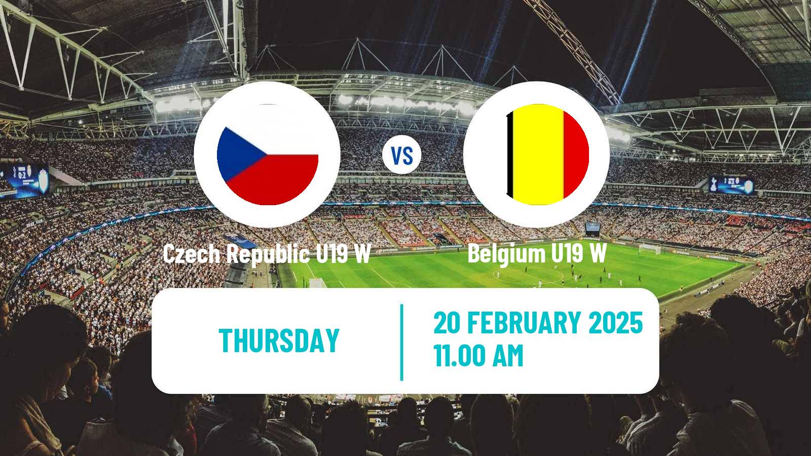 Soccer Friendly International Women Czech Republic U19 W - Belgium U19 W