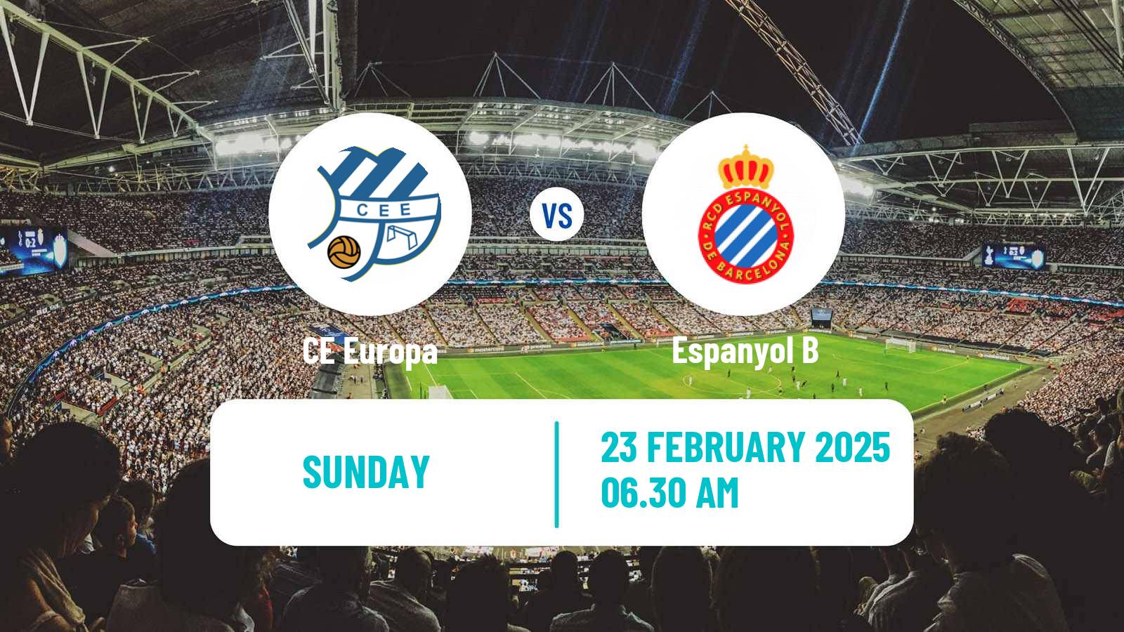 Soccer Spanish Segunda RFEF - Group 3 CE Europa - Espanyol B