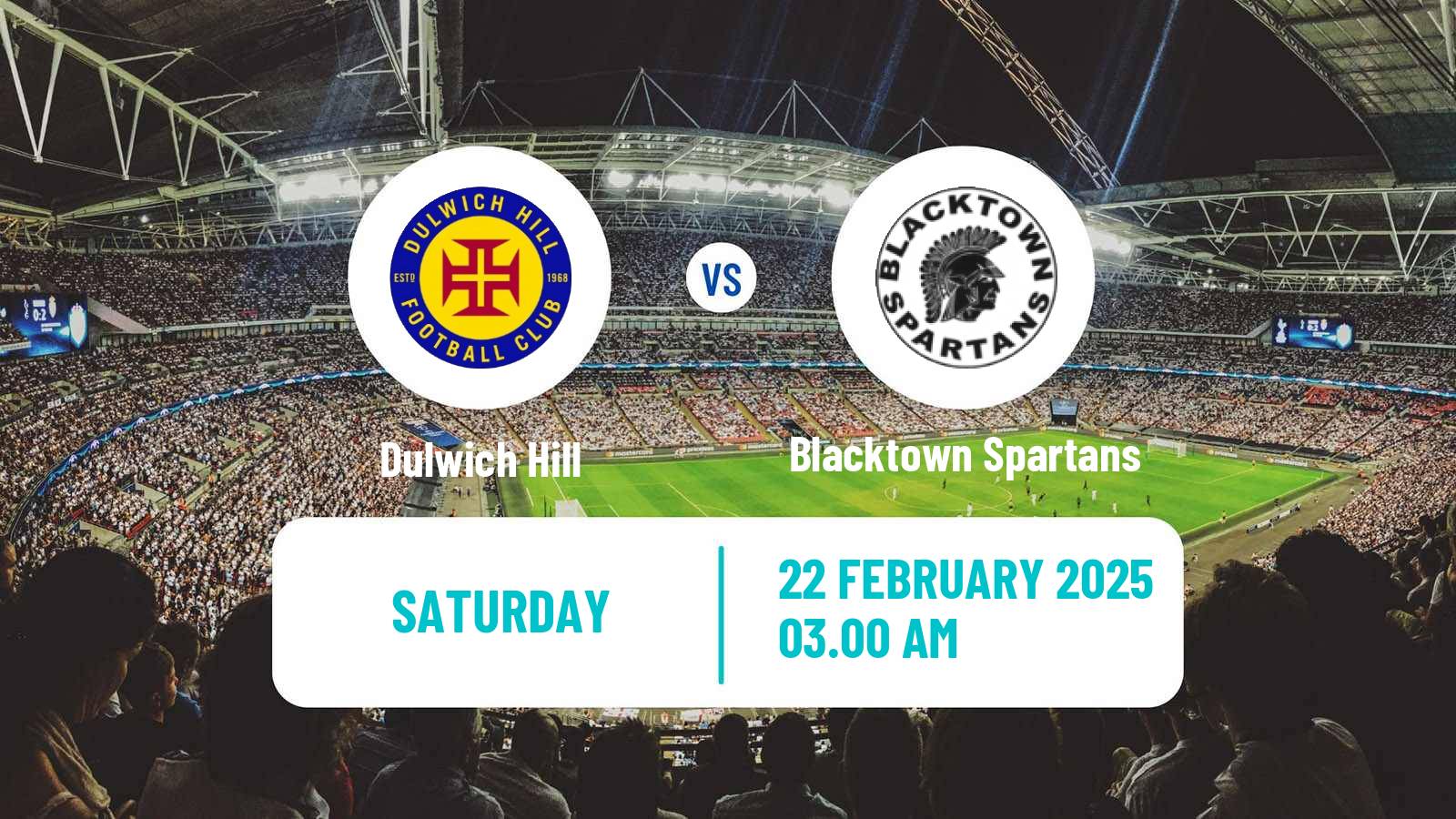 Soccer Australian NSW League One Dulwich Hill - Blacktown Spartans