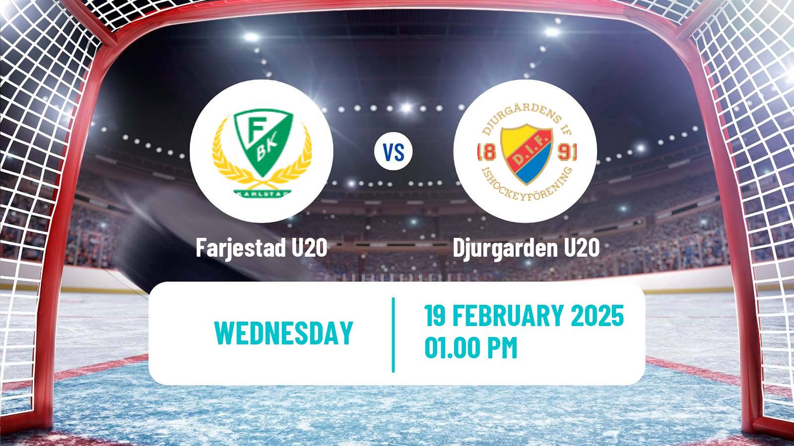 Hockey Swedish Superelit U20 Hockey Farjestad U20 - Djurgarden U20