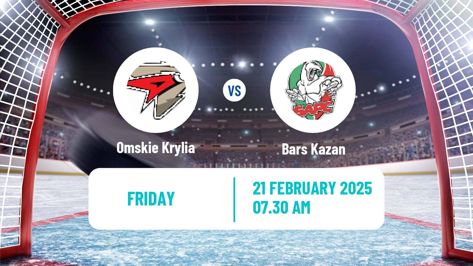 Hockey VHL Omskie Krylia - Bars Kazan