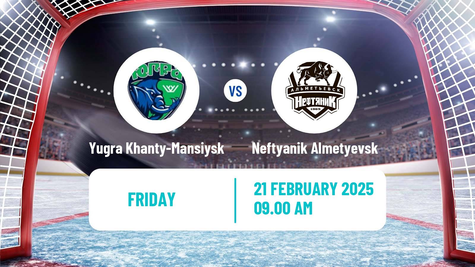 Hockey VHL Yugra Khanty-Mansiysk - Neftyanik Almetyevsk