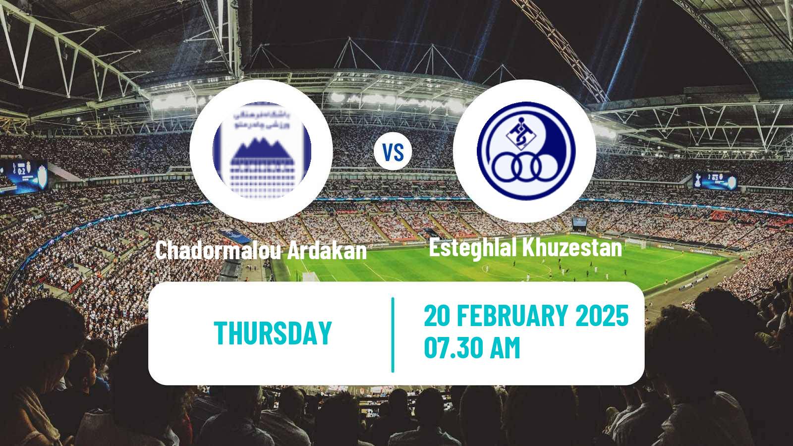 Soccer Iran Pro League Chadormalou Ardakan - Esteghlal Khuzestan