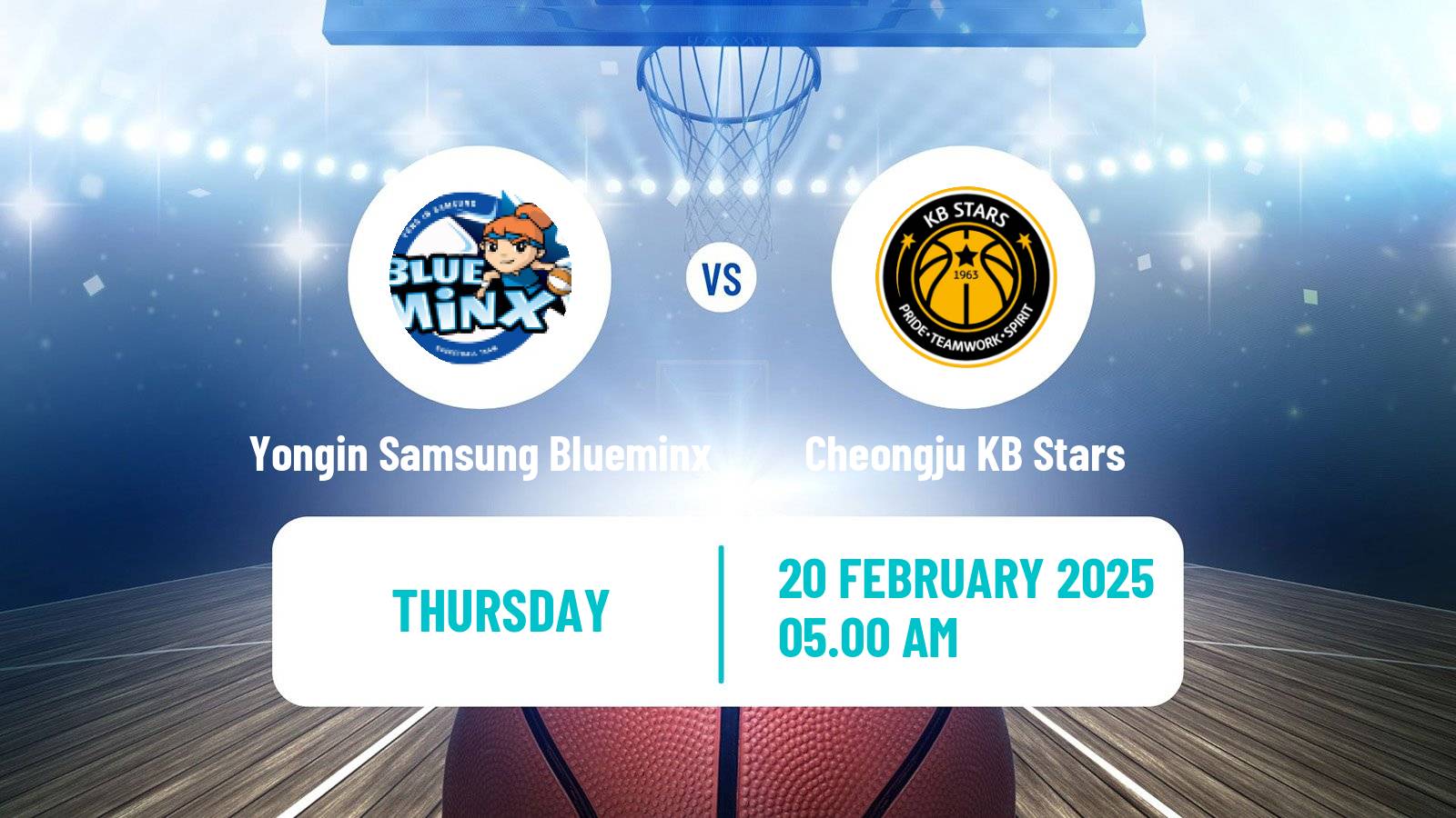 Basketball WKBL Yongin Samsung Blueminx - Cheongju KB Stars