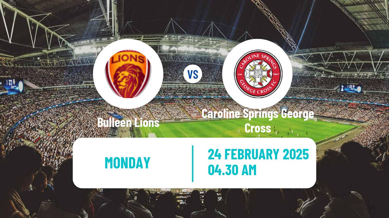 Soccer Australian Victoria Premier League Bulleen Lions - Caroline Springs George Cross