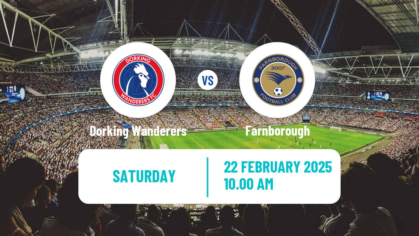 Soccer English National League South Dorking Wanderers - Farnborough