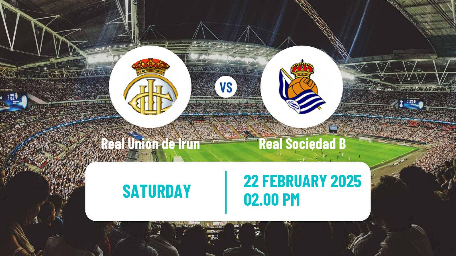 Soccer Spanish Primera RFEF Group 1 Real Unión de Irun - Real Sociedad B