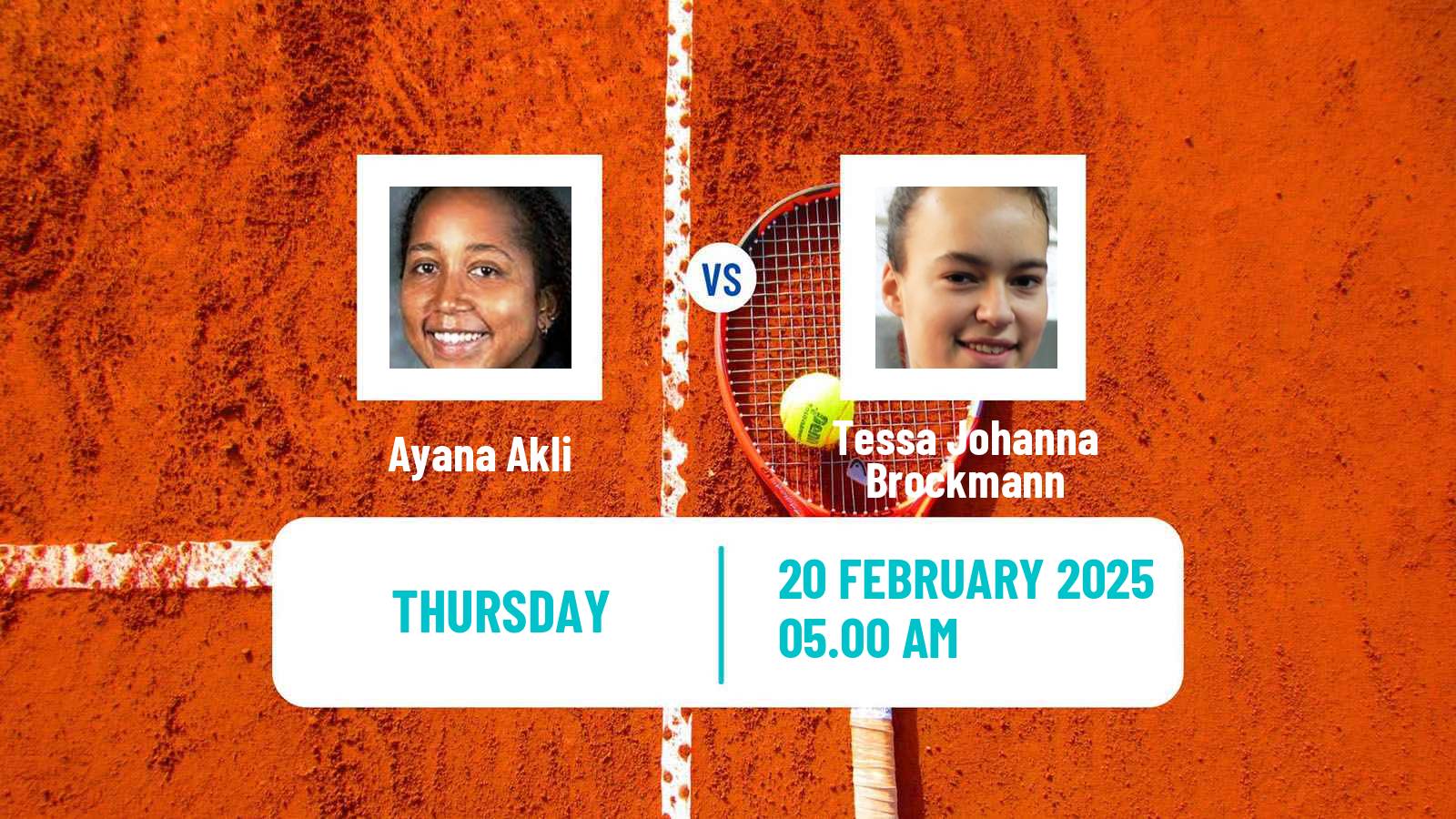 Tennis ITF W15 Manacor 2 Women Ayana Akli - Tessa Johanna Brockmann