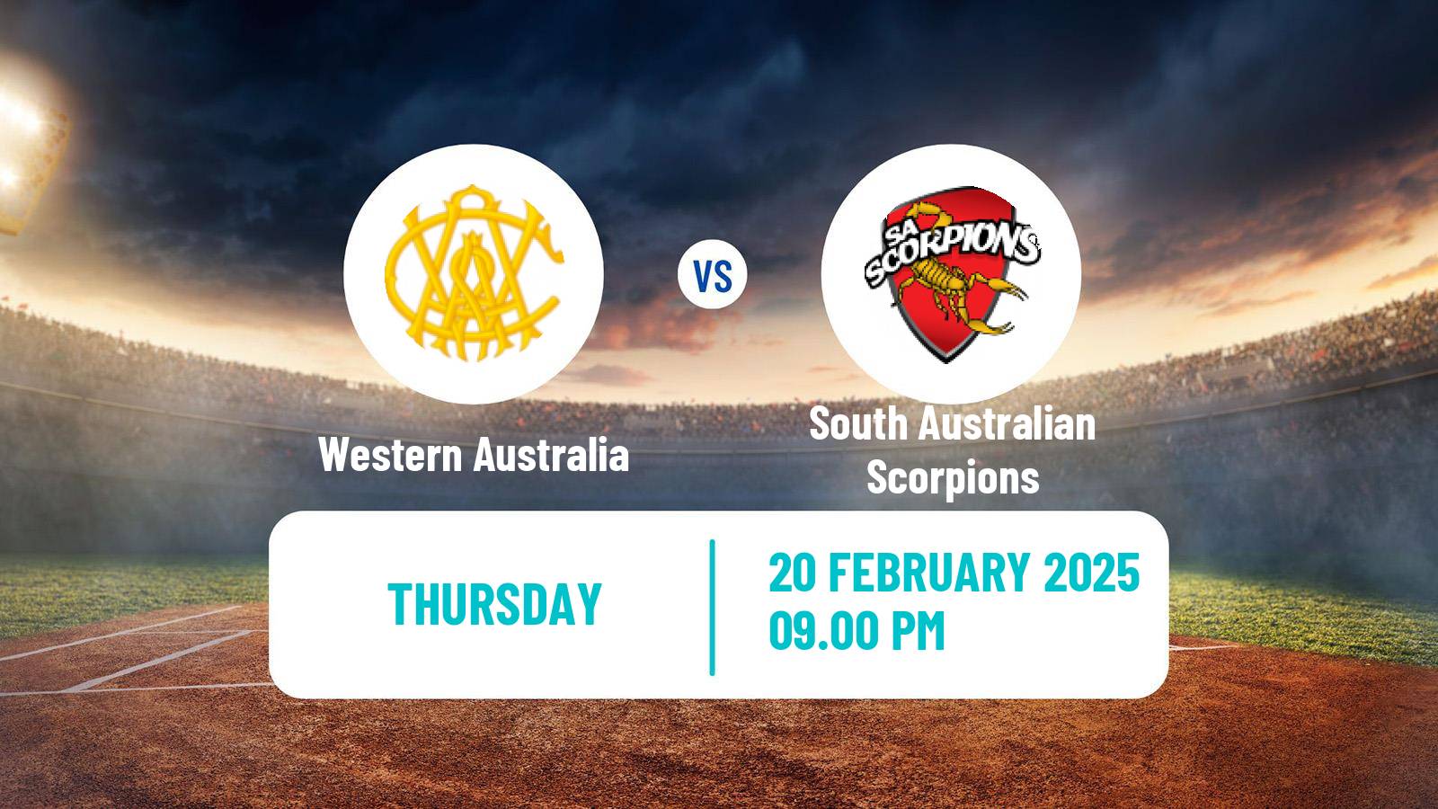 Cricket Australian National League Cricket Women Western Australia - South Australian Scorpions