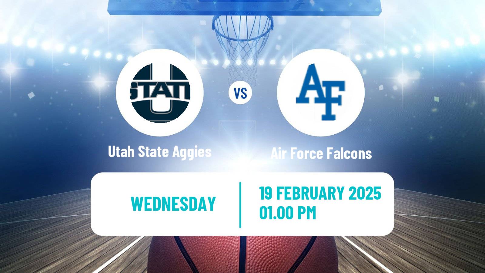 Basketball NCAA College Basketball Women Utah State Aggies - Air Force Falcons