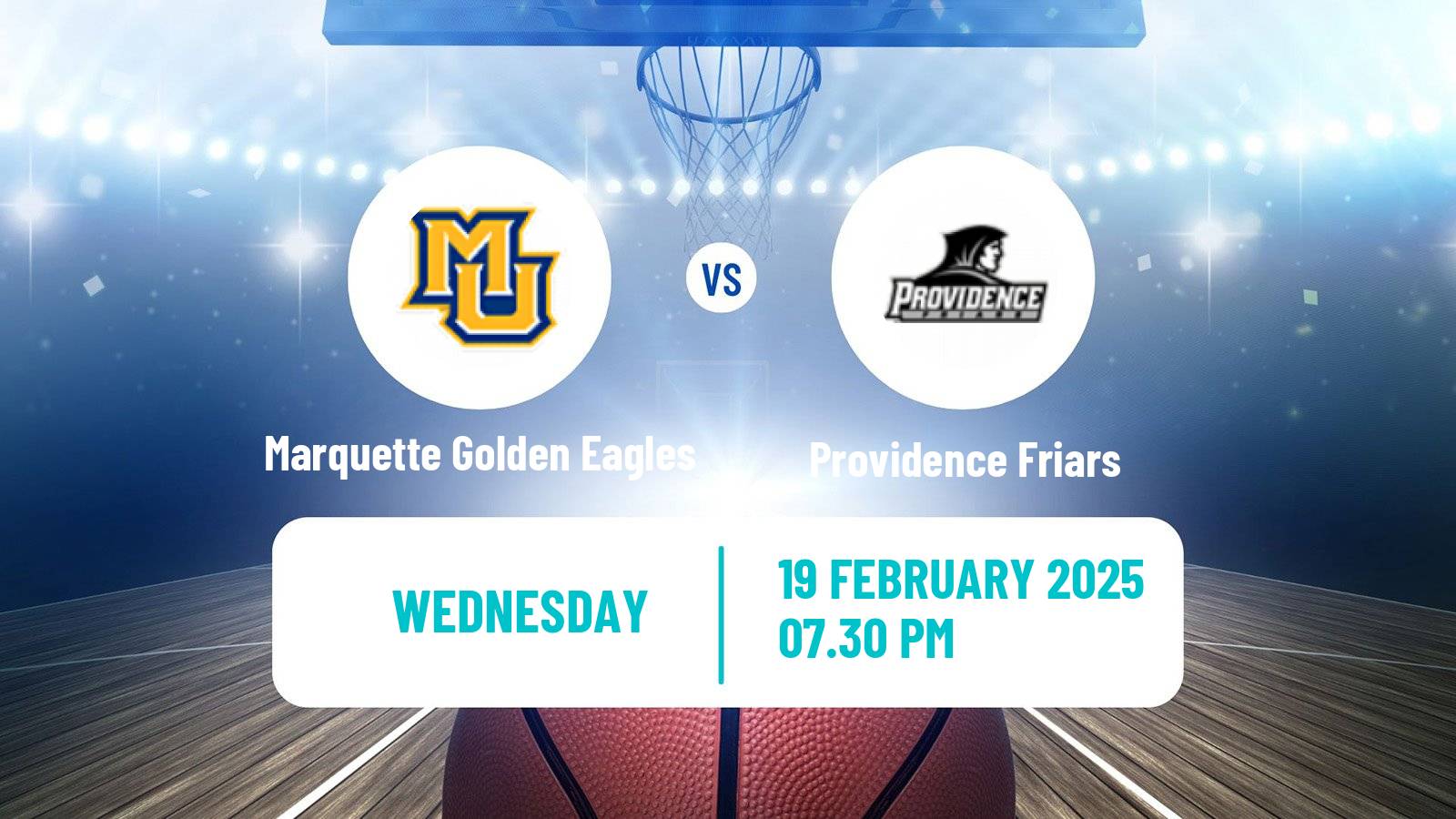 Basketball NCAA College Basketball Women Marquette Golden Eagles - Providence Friars