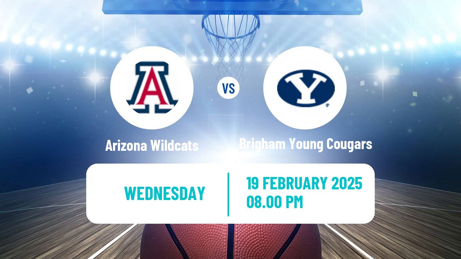 Basketball NCAA College Basketball Women Arizona Wildcats - Brigham Young Cougars