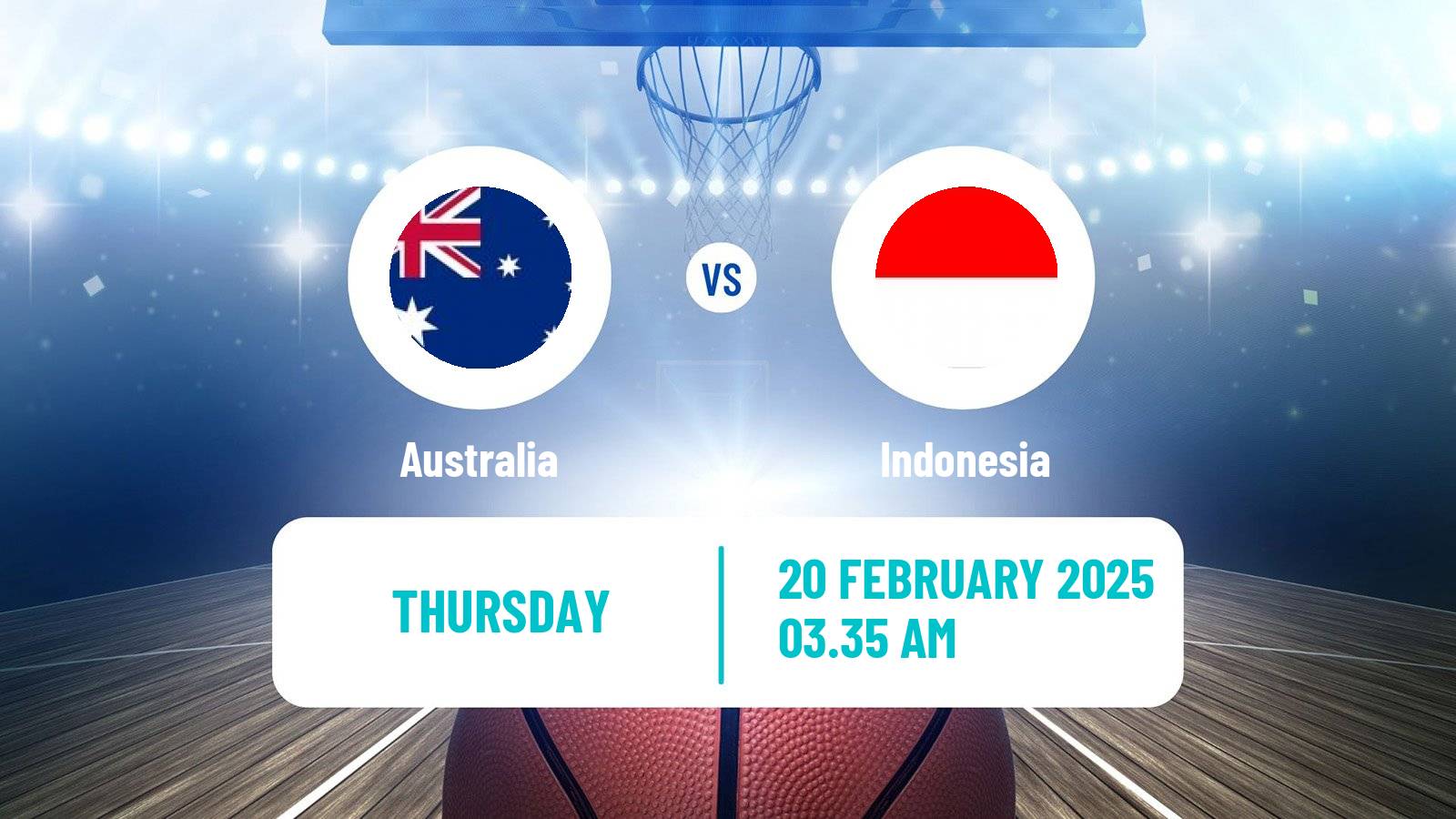 Basketball Asia Cup Basketball Australia - Indonesia