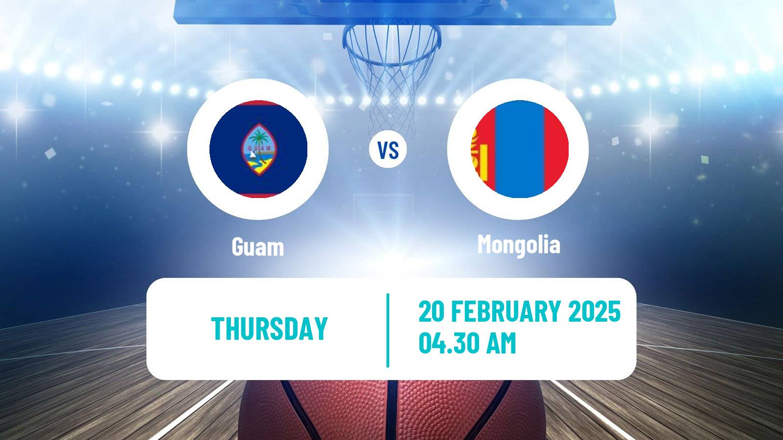 Basketball Asia Cup Basketball Guam - Mongolia