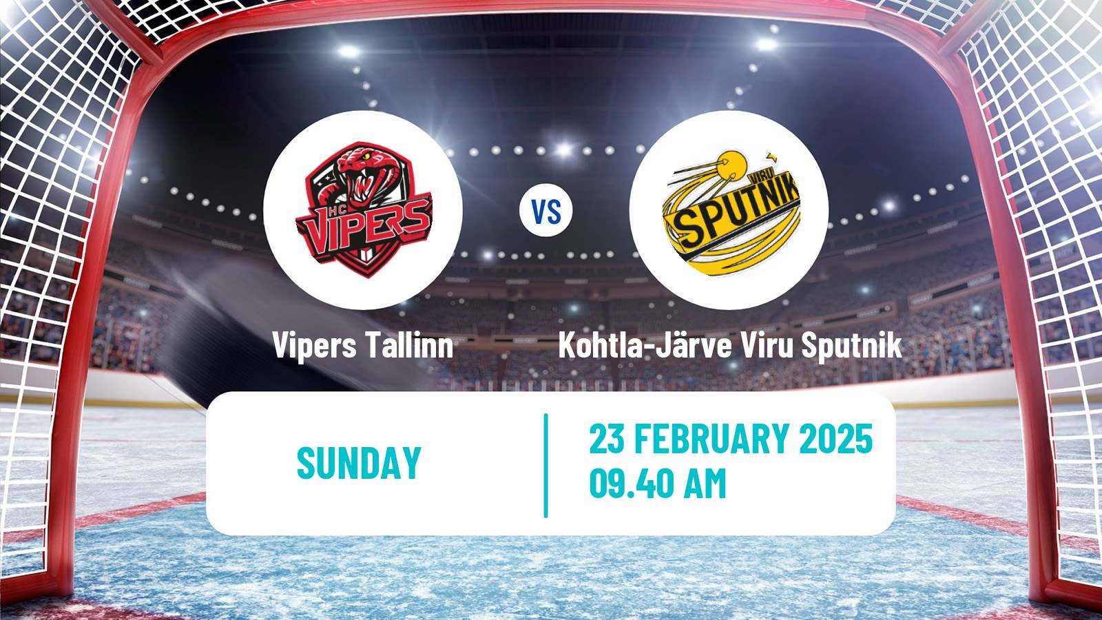 Hockey Estonian Hokiliiga Vipers Tallinn - Kohtla-Järve Viru Sputnik