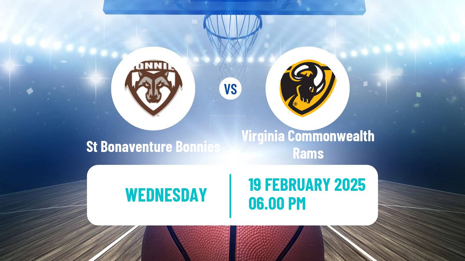 Basketball NCAA College Basketball Women St Bonaventure Bonnies - Virginia Commonwealth Rams